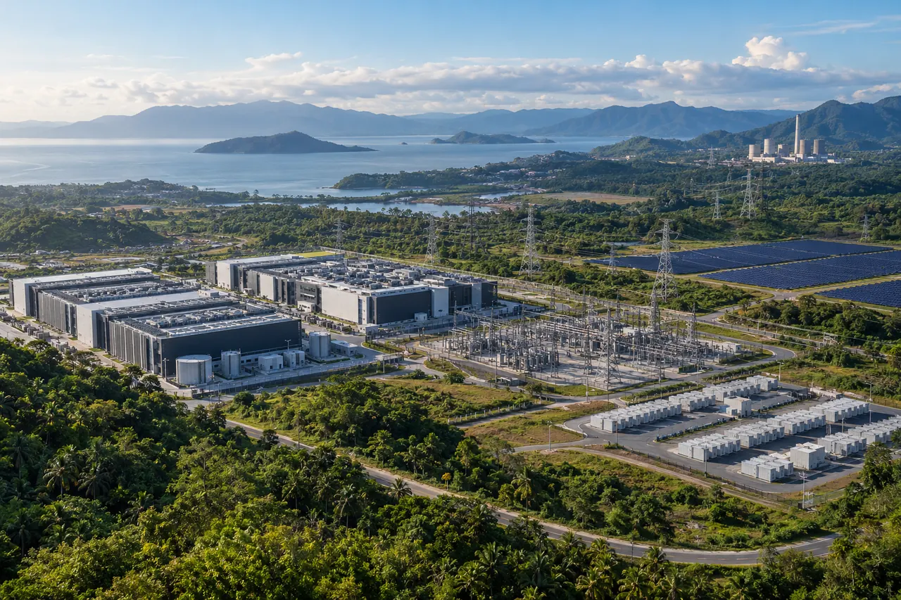 Power generation, grid infrastructure and energy systems supporting a modern data centre
